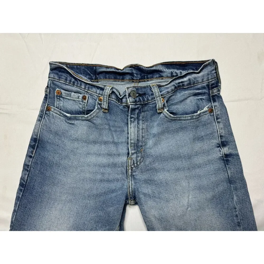 Levis 511 Men's Slim Fit Straight Leg Light Wash Blue Denim Jeans - Size 30x29 - Picture 5 of 7